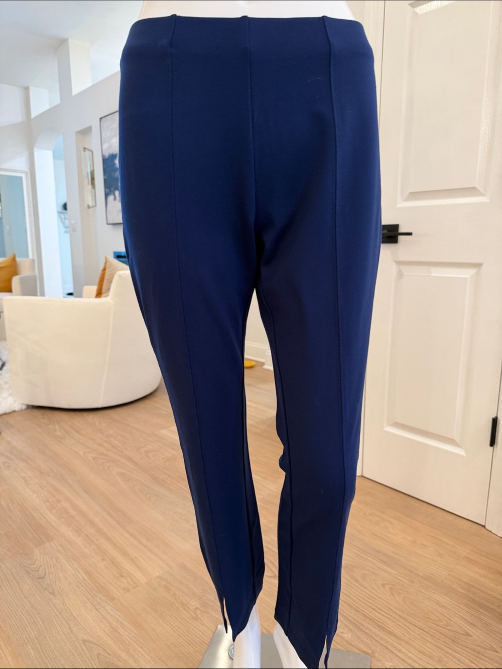 Du Jour  Navy ponte ankle pants